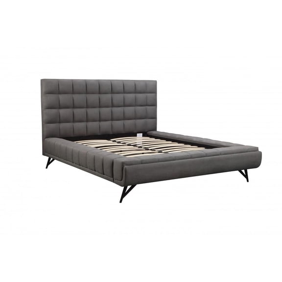 Lit plateforme Erein, gris
