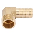 thumbnail image 1 of Brass Pipe Fitting, Convenient To Replace Easy To Use Brass Hose Barb, Simple To Install Wear Resistance Outdoor For Water Hose, 1 of 8