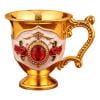 thumbnail image 1 of PEONAVET Wine Glass Household Metal White Wine Glass Alloy Pattern Gemstoned Decoration Classical Wineware Many Options To Choose From, 1 of 2