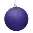 thumbnail image 1 of Vickerman N592066DG Boule de Noël 8 Po. Violet Pailleté avec Capuchon Percé, 1 of 3