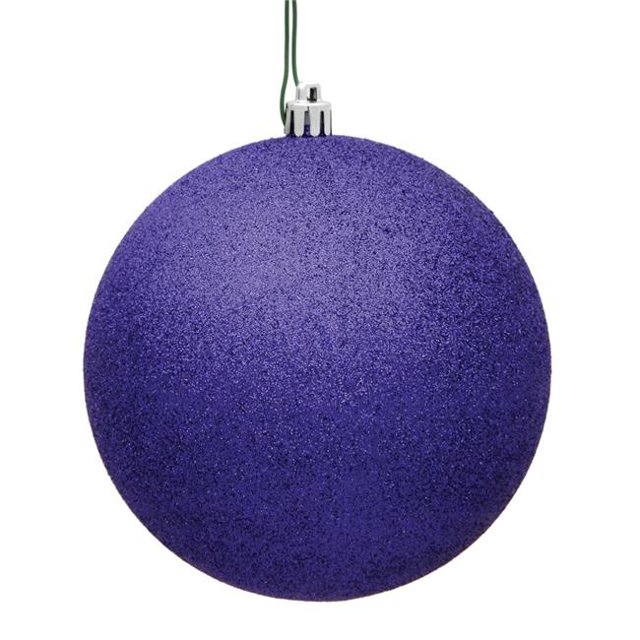 Vickerman N592066DG Boule de Noël 8 Po. Violet Pailleté avec Capuchon Percé