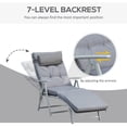 thumbnail image 4 of Outsunny Outdoor Chaise Lounge Chair with Folding Design Grey, 4 of 9