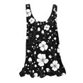 thumbnail image 1 of UPPADA Camisoles d'Été pour Femmes à Col Rond Coupe Ample T-Shirts Décontractés Mode Sans Manches Vêtements de Plage Ourlet Fluide Chandails à Enfiler Hauts Plage Boho Vêtements pour Femmes Liquidation Noir,m, 1 of 5