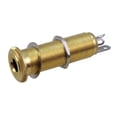thumbnail image 1 of 1x Brass Threaded Cylinder Bass Guitar Pickup Output Input Plug Gold, 1 of 5