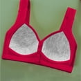 thumbnail image 4 of New Soft Padded Front Closure Bra For Women Comfortable Wireless And Steel Vest Style Plus Size Women S Bras Sports Bra Women Bra with Back Support Women Bras plus Size Front Close Work Out Bra Back, 4 of 7