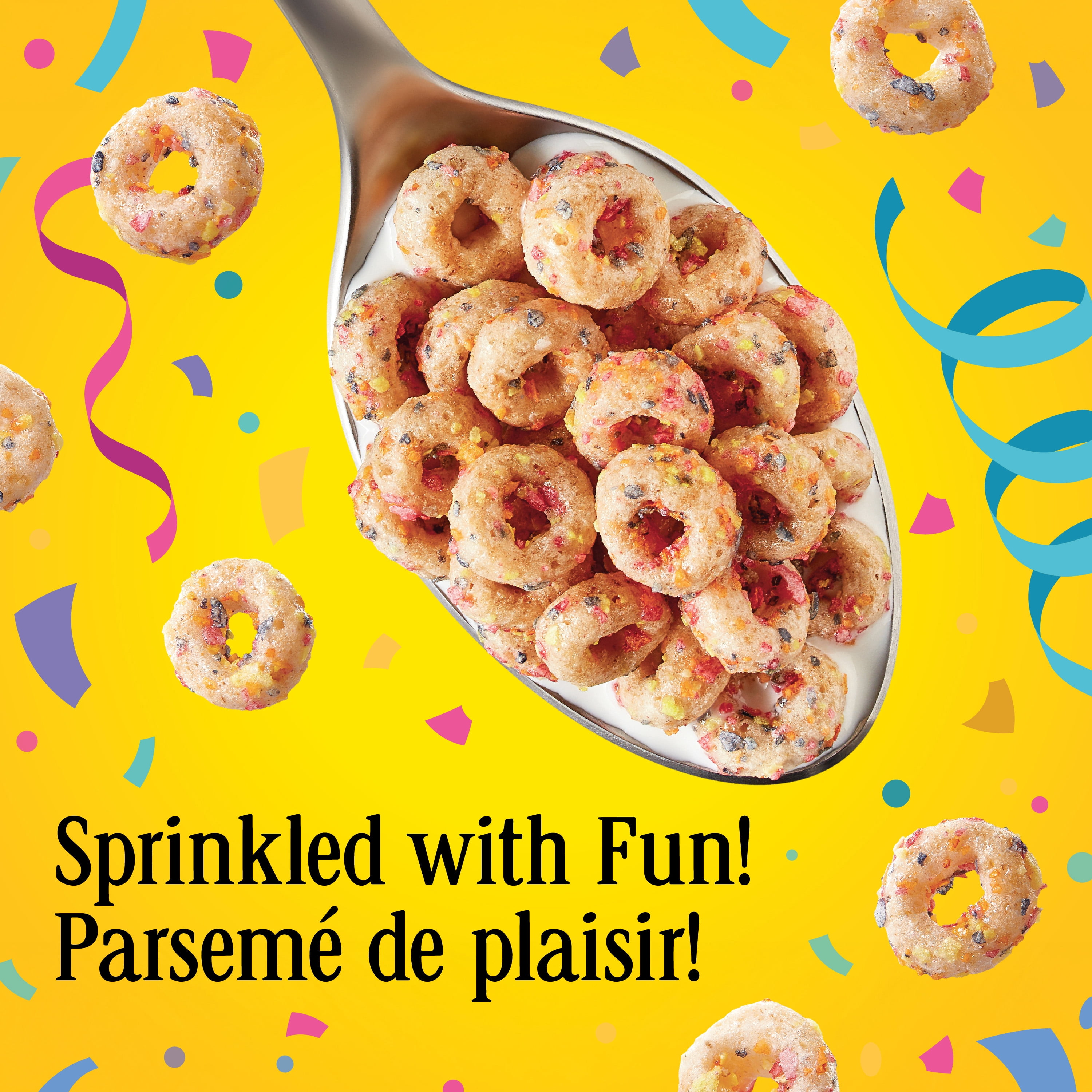 Céréales Cheerios Confetti, sans colorants ni arômes artificiels, 311 g