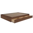 thumbnail image 1 of Nexera 3 Drawer King Size Storage Bed Frame, Walnut, 1 of 8
