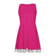 thumbnail image 3 of Gspmoly Robes Grande Taille pour Femmes aux Formes, Mode Femmes Été Décontracté Col Rond Sans Manches Taille Haute Robe Mini Robes Formelles pour Femmes jusqu'à 70 % de Rabais, 3 of 3
