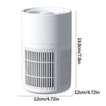 thumbnail image 3 of Vaidha Smart Air Purifier with HEPA & Activated Carbon Filter | 99.97% Particle Removal | Low Noise Operation | Mobile App & Voice Control | Ideal for Home & Office Use, 3 of 7