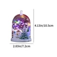 thumbnail image 3 of Christmas Tree Decorations, Colorful Lights Small Night Light Desktop Pendant, Snow Scenery Ornaments with Snowman Santa, Battery Powered, Christmas Gifts Christmas Tree Lights, 3 of 6