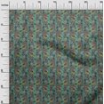 thumbnail image 2 of oneOone Polyester Lycra Fabric Leaves & Floral Block Print Fabric By The Yard 56 Inch Wide, 2 of 4