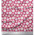 thumbnail image 1 of Soimoi Polyester Crepe Fabric Star & Cute Animals Kids Fabric Prints by Yard 52 Inch Wide, 1 of 3