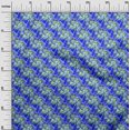 thumbnail image 3 of oneOone Cotton Poplin Blue Fabric Abstracts Craft Projects Decor Fabric Printed By The Yard 56 Inch Wide, 3 of 4