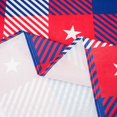 thumbnail image 2 of 4th of July Tablecloth Red Blue Checkered 60" X 102" Rectangle Table Cloth - Oblong Polyester Patriotic Gingham Plaid Star Table Cover Reusable Water Resistant Independence Day Table Décor, 2 of 6