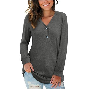Ketyyh-chn99 T-Shirts pour Femmes T-Shirts pour Dames Décontractés Amples d'Été à Manches Courtes Tuniques Décontractées Hauts Confortables Amples à Col Rond Gris,P