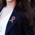 thumbnail image 4 of Pink Ribbon Brooch Alloy Lapel Pin for Breast Cancer Awareness Support Women accessory Decorative Pin for Events, 4 of 6