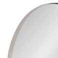 thumbnail image 3 of Kate and Laurel Rollo Modern Capsule Wall Mirror, 16 x 48, Silver, Decorative Full Length Oval Mirror for Wall, 3 of 7