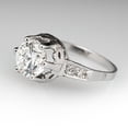 thumbnail image 4 of Bague de Fiançailles en Moissanite Ronde, Bague de Mariage en Pierre Précieuse 2,85 Ct, Bague en Moissanite Incolore, Bague pour Femme, Bague de Demande, 4 of 5