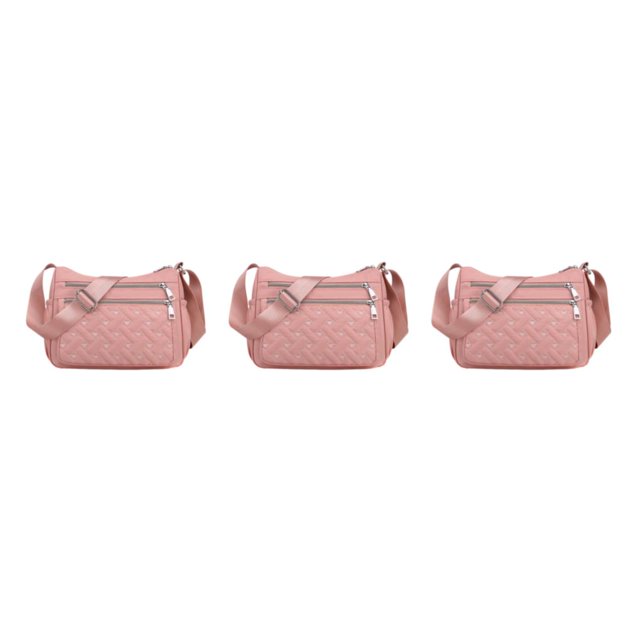 relayinert Premium Messenger Bag For Comfort And Style Premiun Crossbody Bag Large Capacity pink 3Set