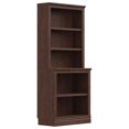 thumbnail image 1 of VAUXHILL & CO. Halston Multi-Depth Bookcase, Adjustable Storage Shelving Unit, Cherry, 1 of 9