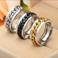 thumbnail image 2 of Stainless Steel Finger Ring Band Fidget Rings: Spinner Ring For Men And Women, 2 of 5