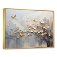 thumbnail image 2 of Designart Abstract Shapes Oversized framed wall art decor, Abstract Shapes framed wall Art, Vision Of Japanese Trees In Beige And Gold , Beige Gold framed wall art, 40x30 inches Gold Frame, 2 of 5
