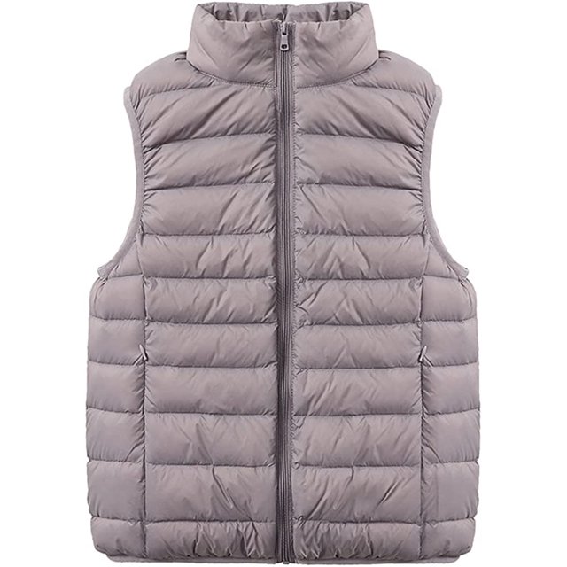 LinYooLi Women's Ultra Light Short Down Vest Quilted Puffer Down Vest for Fall Winter