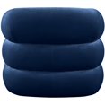 thumbnail image 4 of Meridian Furniture Roxbury Navy Velvet Accent Chair, 4 of 14