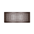 thumbnail image 3 of Grille à Retour d'Air 10′′ X 26′′ avec Trous et Vis, Plaque Frontale Format 12′′ X 28′′ Couvercle Décoratif pour Conduit de CVC, Évent en Fonte Enduit de Poudre Repeintable pour Murs, Plafonds, Planchers – Motif Champignon Tudor VR100, 3 of 8