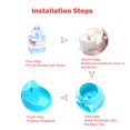 thumbnail image 4 of 3.8L Automatic Pet Water Food Dispenser Pet Feeder, 4 of 7