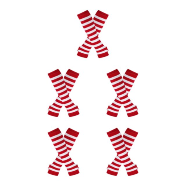 Decodeary Experience Comfort Like Never Before Over Knee Socks M Wide Application Red and white 5Set
