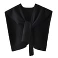 thumbnail image 1 of Skin-Touching Versatile Lady Knitted Thin Shoulder Shawl Fake Lapel Costume, 1 of 1