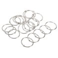 thumbnail image 1 of Unique Bargains 1.38' Dia. Detachable Binder Rings Index Snap Metal Clips, Silver Tone 20 Pack, 1 of 5