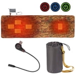 Extérieur USB Chauffage Tapis de couchage Isolation Camping chauffé Matelas de couchage Matelas sac de couchage
