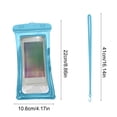thumbnail image 3 of FHBVT Waterproof Floating Phone Case Lanyard PVC Polyester Screen Touch Sensitive IPX8 Waterproof for Beach Vacation Ships Swimming Snorkeling Kayaking Water Activity All Smartphones Protective Case, 3 of 6