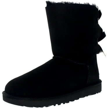 Ugg Women's Bailey Bow II Black Ankle-High Suede Boot - 9M