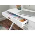 thumbnail image 3 of Posey Side Storage Desk, White, 3 of 8