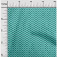 thumbnail image 2 of oneOone Cotton Flex Turquoise Blue Fabric Chevron Sewing Craft Projects Fabric Prints By Yard 40 Inch Wide, 2 of 4