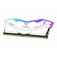 thumbnail image 4 of TEAMGROUP T-Force Delta RGB DDR5 Ram 32GB Kit (2x16GB) 6000MHz (PC5-48000) CL40 Desktop Memory Module Ram (White) for 600 Series Chipset - FF4D532G6000HC38ADC01, 4 of 8