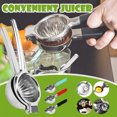 thumbnail image 1 of Meitianfacai Stainless Steel Lemon Squeezer Press - Effortlessly Get Drop - Manual Non-Slip Grip Design - Hand Held Lemon Juicer Squeezer, 1 of 7