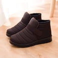 thumbnail image 4 of Bottes d'Hiver Femmes Imperméables Chaussures de Neige Plates Bottines Décontractées Chaussures Grande Taille, 4 of 7