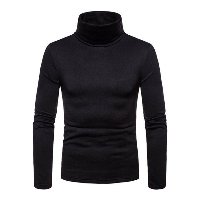 FOCUSNORM T-shirt à Manches Longues en Maille Homme Casual Party Pull
