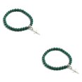 thumbnail image 2 of Baohd Stylish And Comfortable Beaded Bracelets For Wear Gift Cross Pendant Bracelets blackish green 2Set, 2 of 6