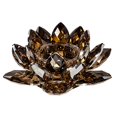 thumbnail image 2 of Sagebrook Home Amber Crystal Lotus Votive Holder 8.25", 2 of 3