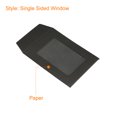 thumbnail image 4 of Unique Bargains 3'' Clear Single Sided Mailing Photos Full Face Window Envelopes, Black 10 Pack, 4 of 5