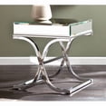 thumbnail image 1 of Southern Enterprises Ava Mirrored End Table in Chrome, Chrome (Set of 1), 1 of 4