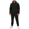 thumbnail image 3 of Kcodviy Men Autumn and Winter Big Mens Suits Set Leisure Solid Color Colorful Mens Dress Suits Zipper Sweater Pants Sports Haptic Suits Suit, 3 of 9