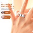 thumbnail image 3 of SKISUNO 18Pcs Plated Silver Stainless Steel Plain Finger Rings Smooth Surface for Custom Ring Design, 3 of 6