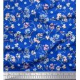 thumbnail image 1 of Soimoi polyester Crepe Fabric Artistic Floral Printed Fabric 1 Yard 52 Inch Wide, 1 of 5