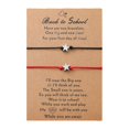 thumbnail image 1 of 2PCS Star Bracelet Back To School Gift Bracelet Plus Card Back To School Gifts Bracelet Set For 2 First Day Of School Bracelet Mommy And Me Bracelets For Mother, 1 of 4